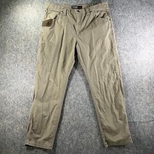 Wrangler Riggs Workwear Technician Pants / Mens 38x32 /Dark Khaki Ripstop Cotton